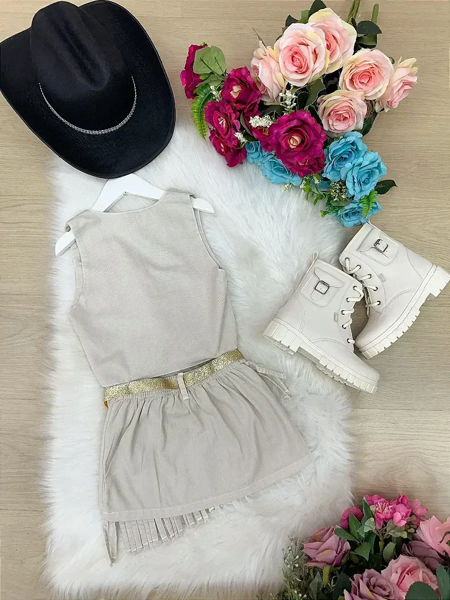 Conjunto Boiadeira maraisa jeans off, foto 8