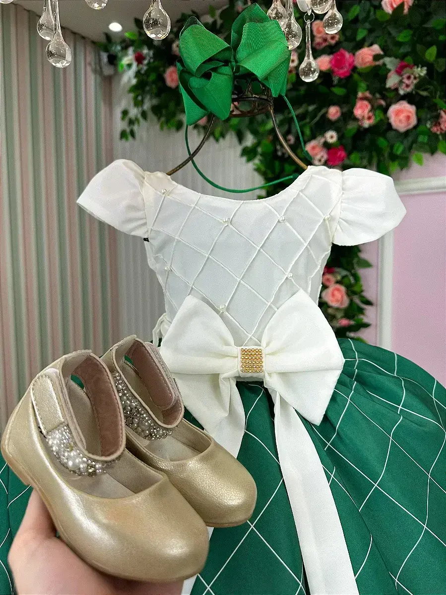 Vestido jamile saia verde, foto 3