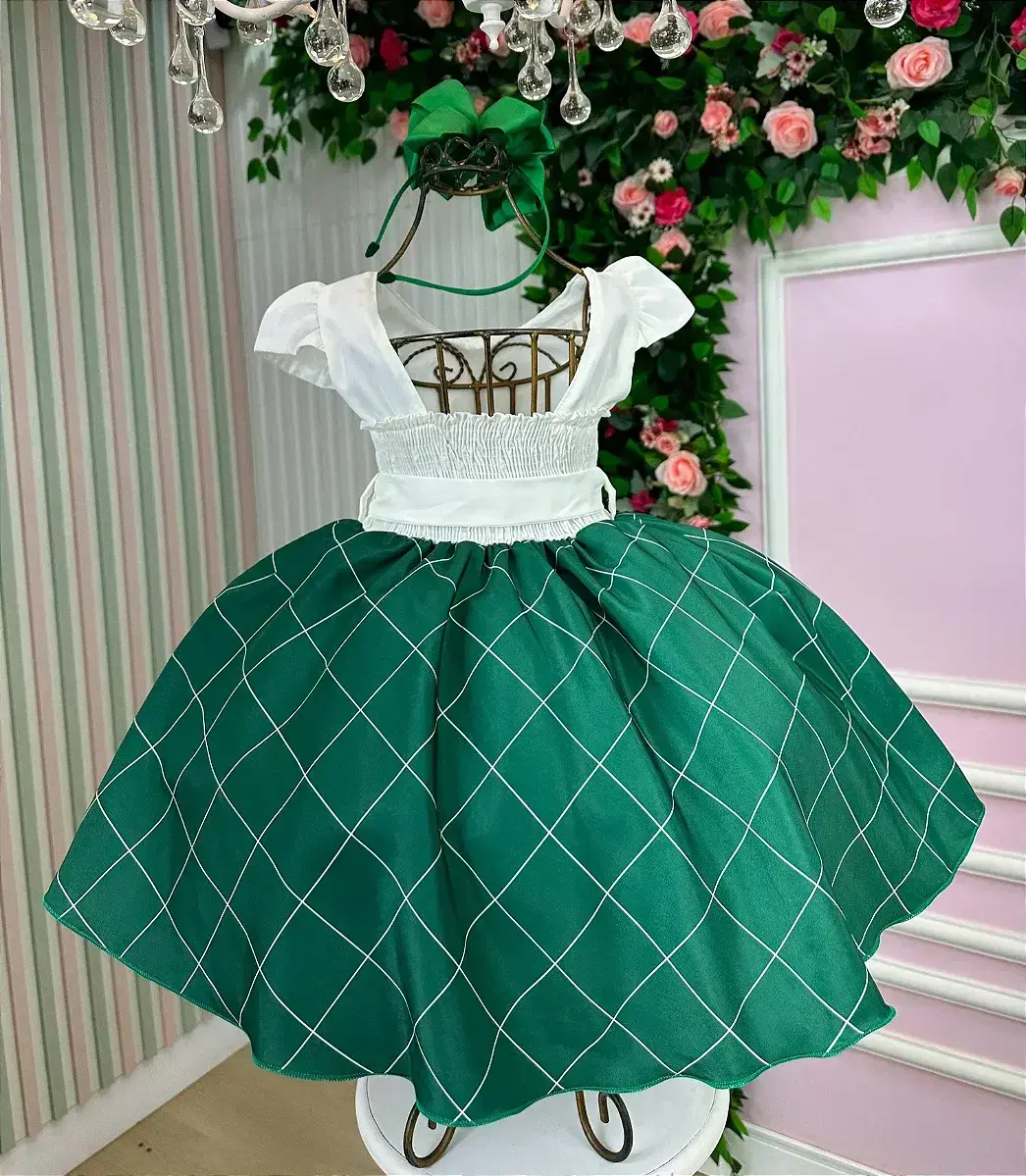 Vestido jamile saia verde, foto 4