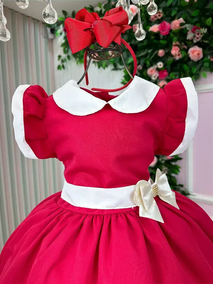 Vestido camile vermelho Natal, foto 3
