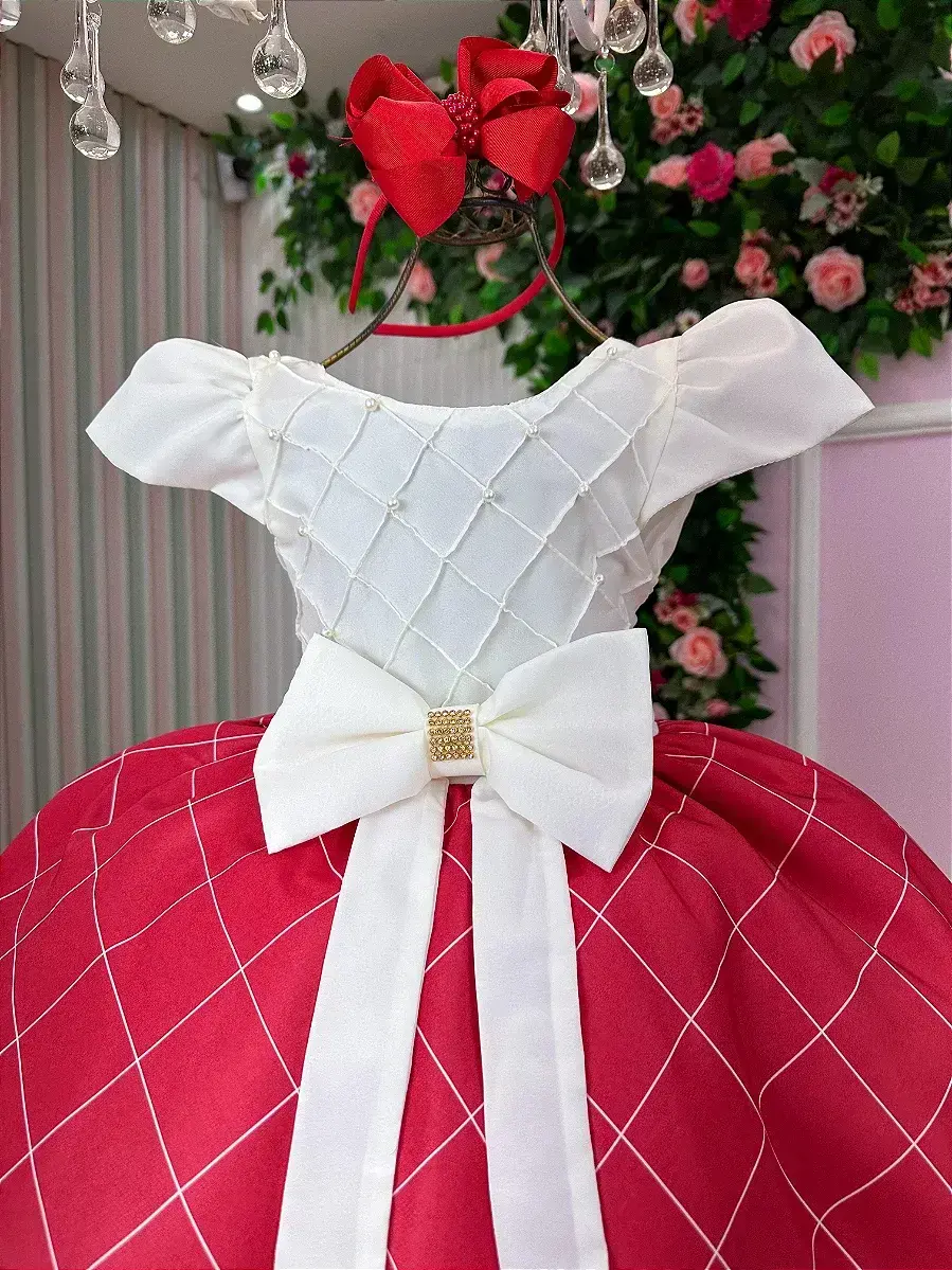 Vestido jamile saia vermelha, foto 5