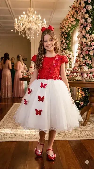 Vestido midi sabrina vermelho off