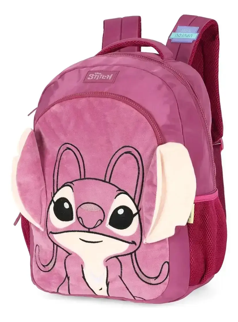 Mochila de costa angel orelhinhas pelucia roxo, foto 2