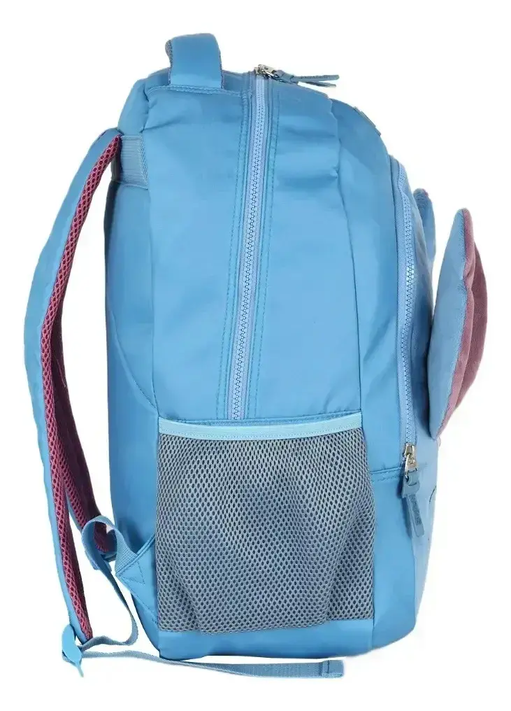 Mochila de costa Stitch orelhinhas pelucia azul, foto 3