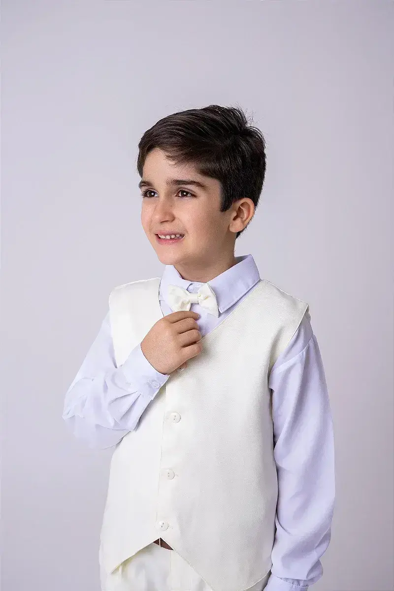 Conjunto social leonardo colete amarelo claro, foto 3
