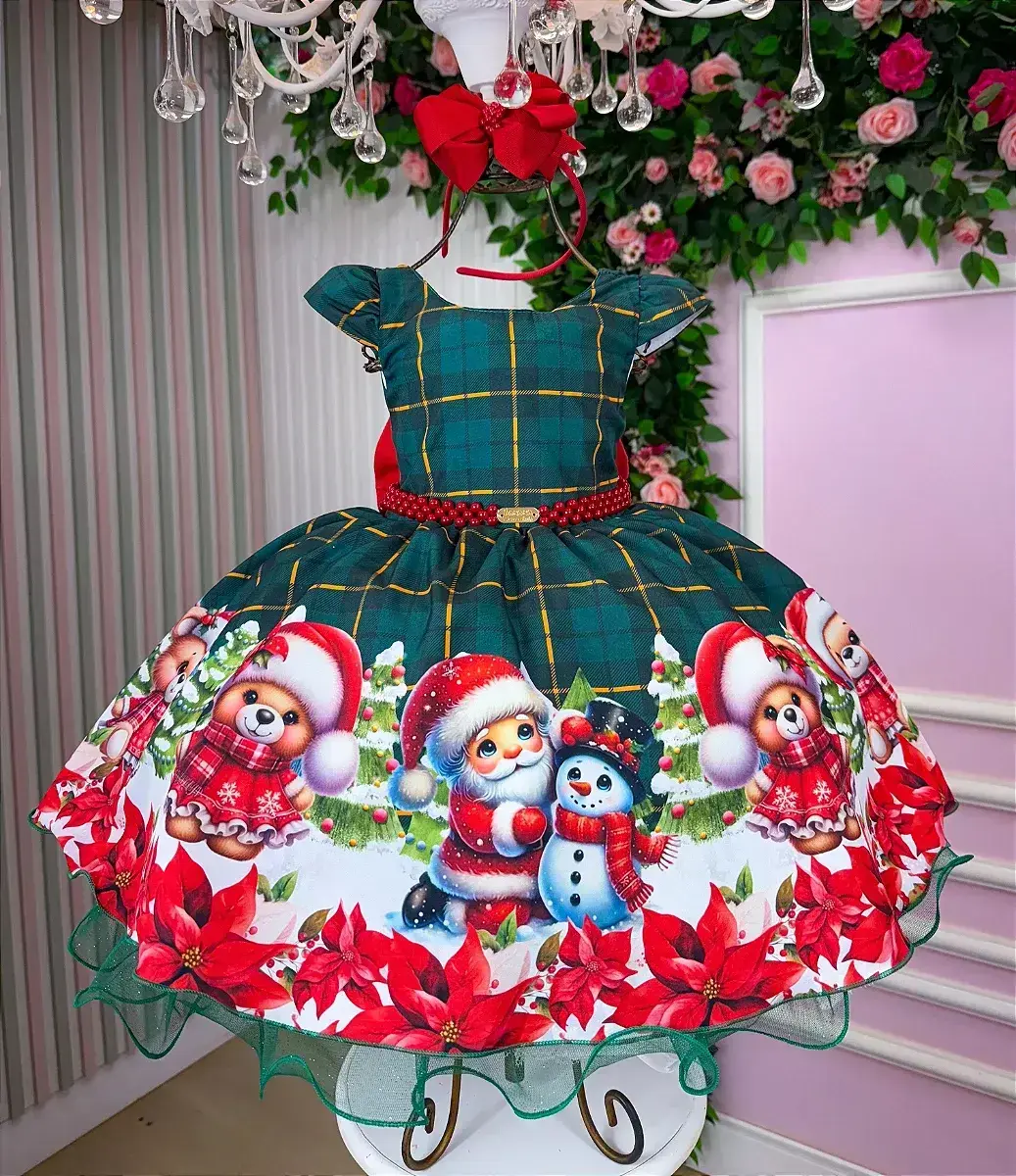 Vestido brilho de neve Natal, foto 2