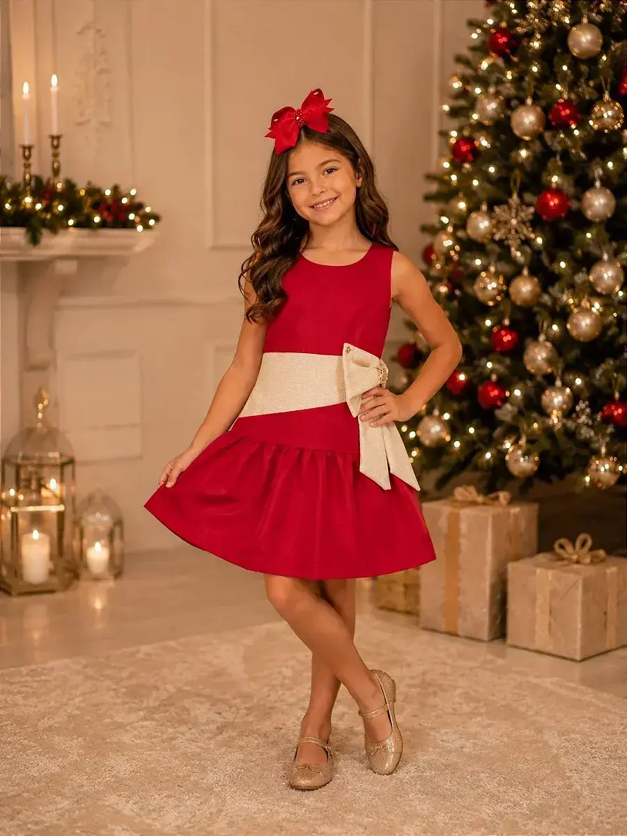Vestido rafa vermelho Natal