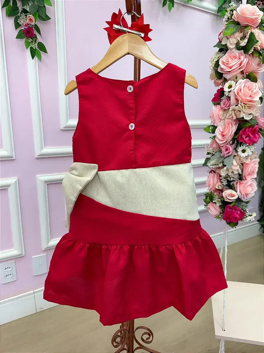 Vestido rafa vermelho Natal, foto 4