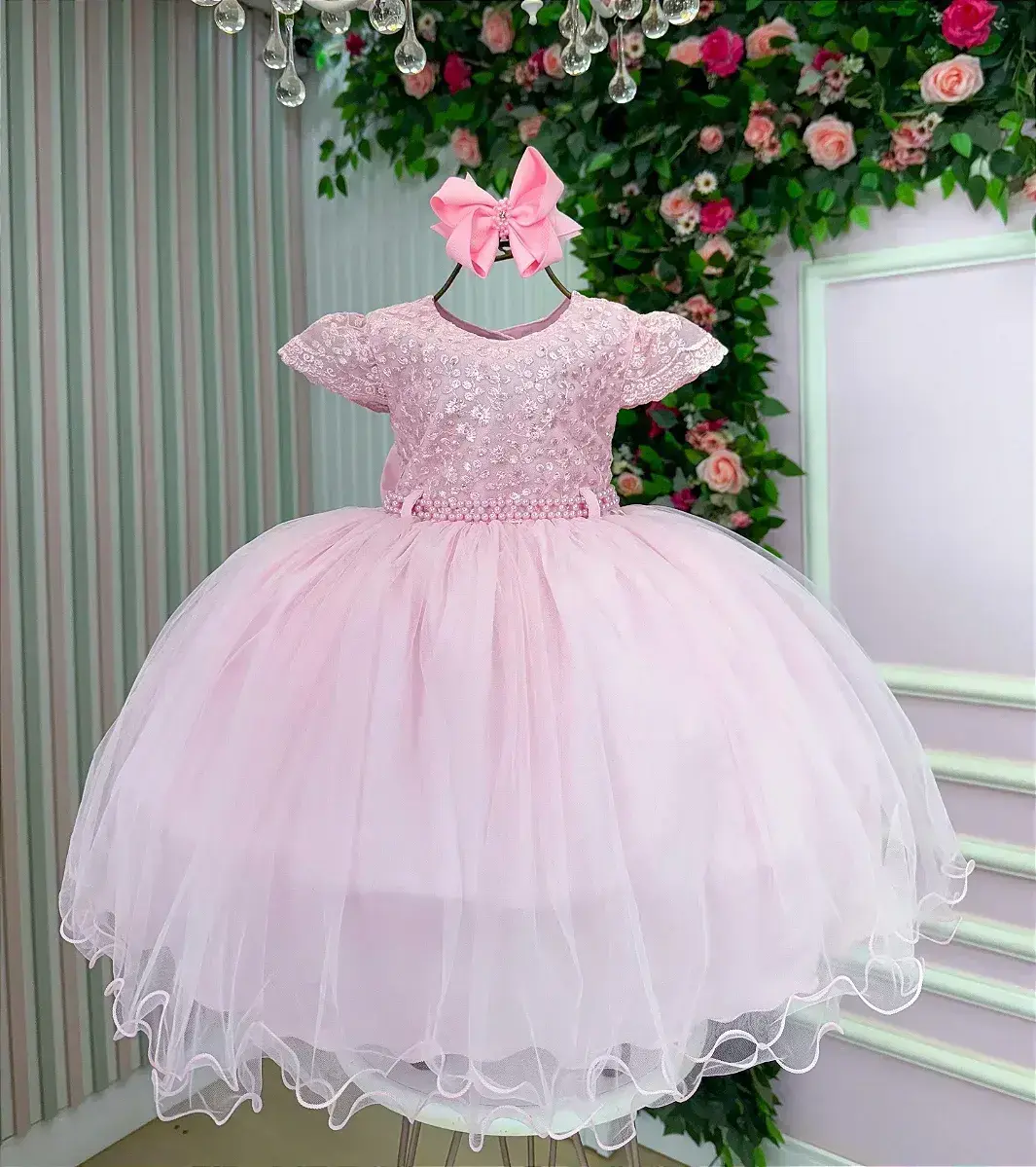 Vestido tessa rosa