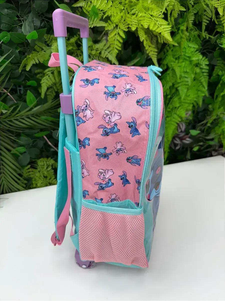 Mochila rodinha Stitch e angel, foto 4