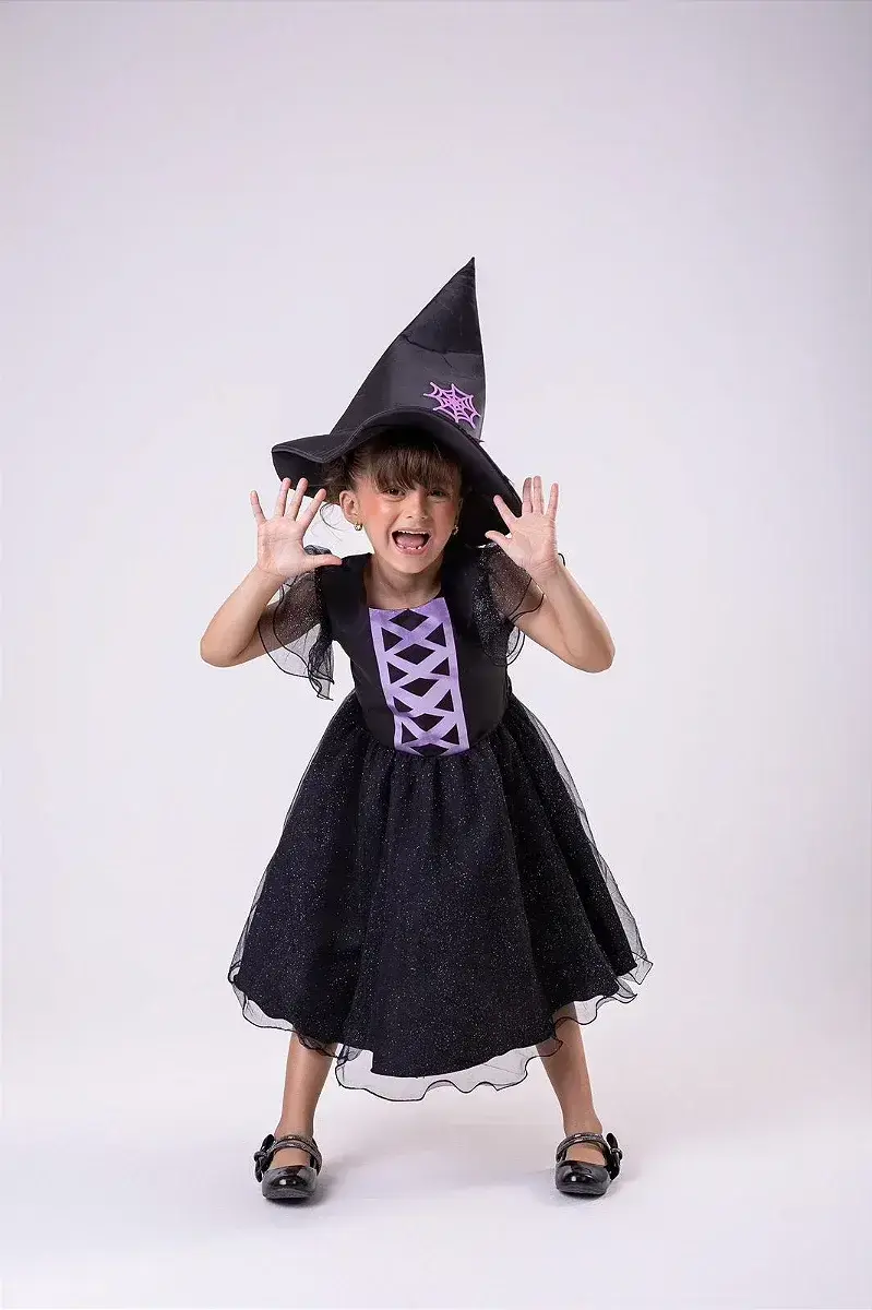 Vestido festa Halloween encanto sombrio, foto 2
