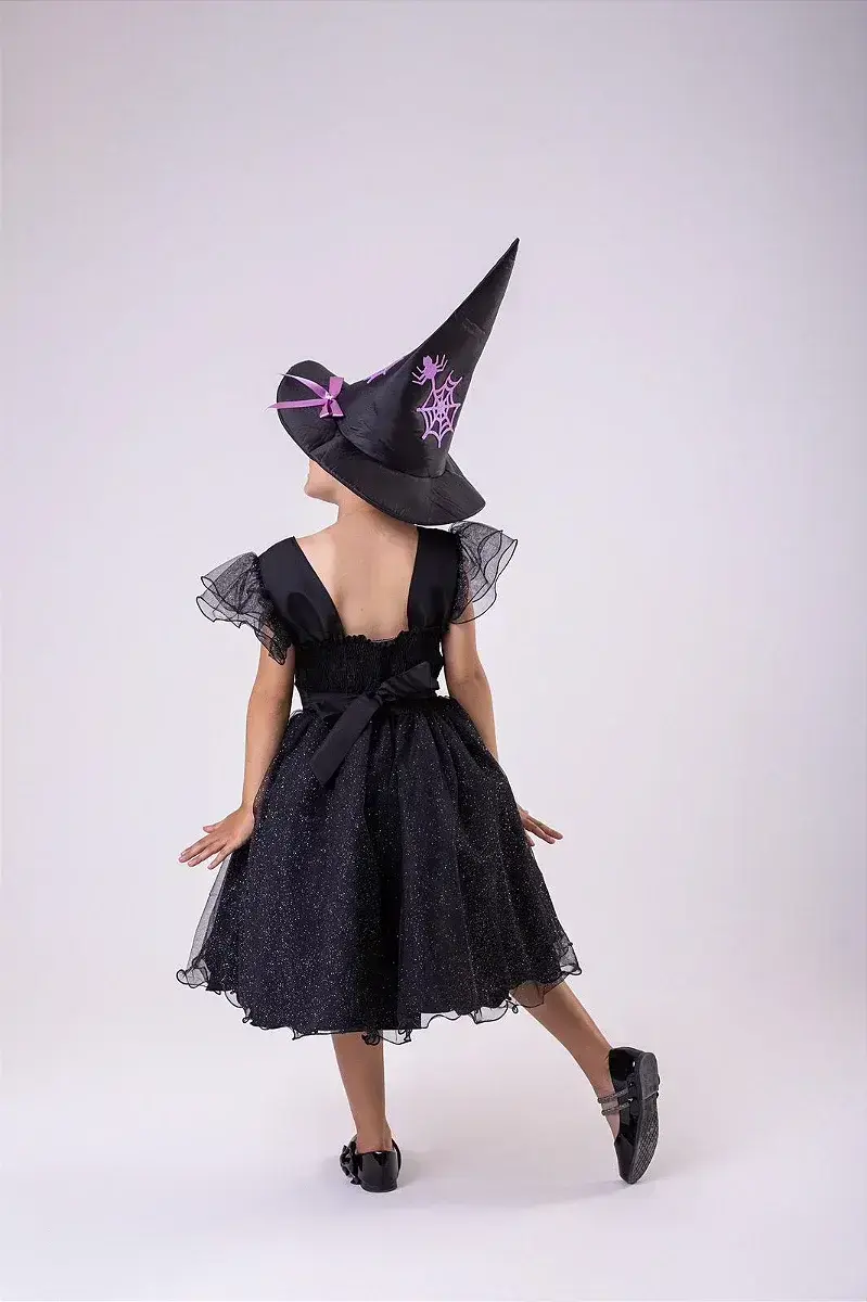 Vestido festa Halloween encanto sombrio, foto 5