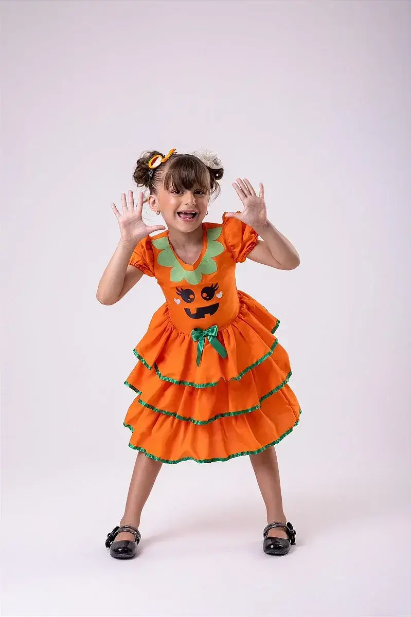 Vestido festa Halloween doce abóbora, foto 2