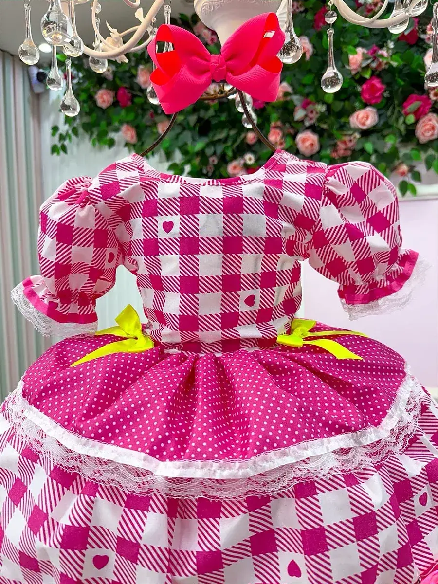 Vestido junino festa beatriz pink, foto 5