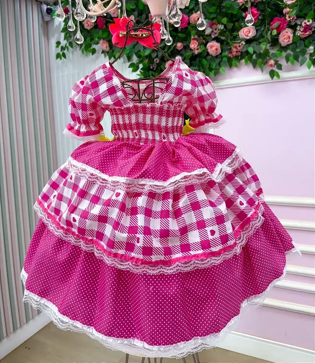 Vestido junino festa beatriz pink, foto 6