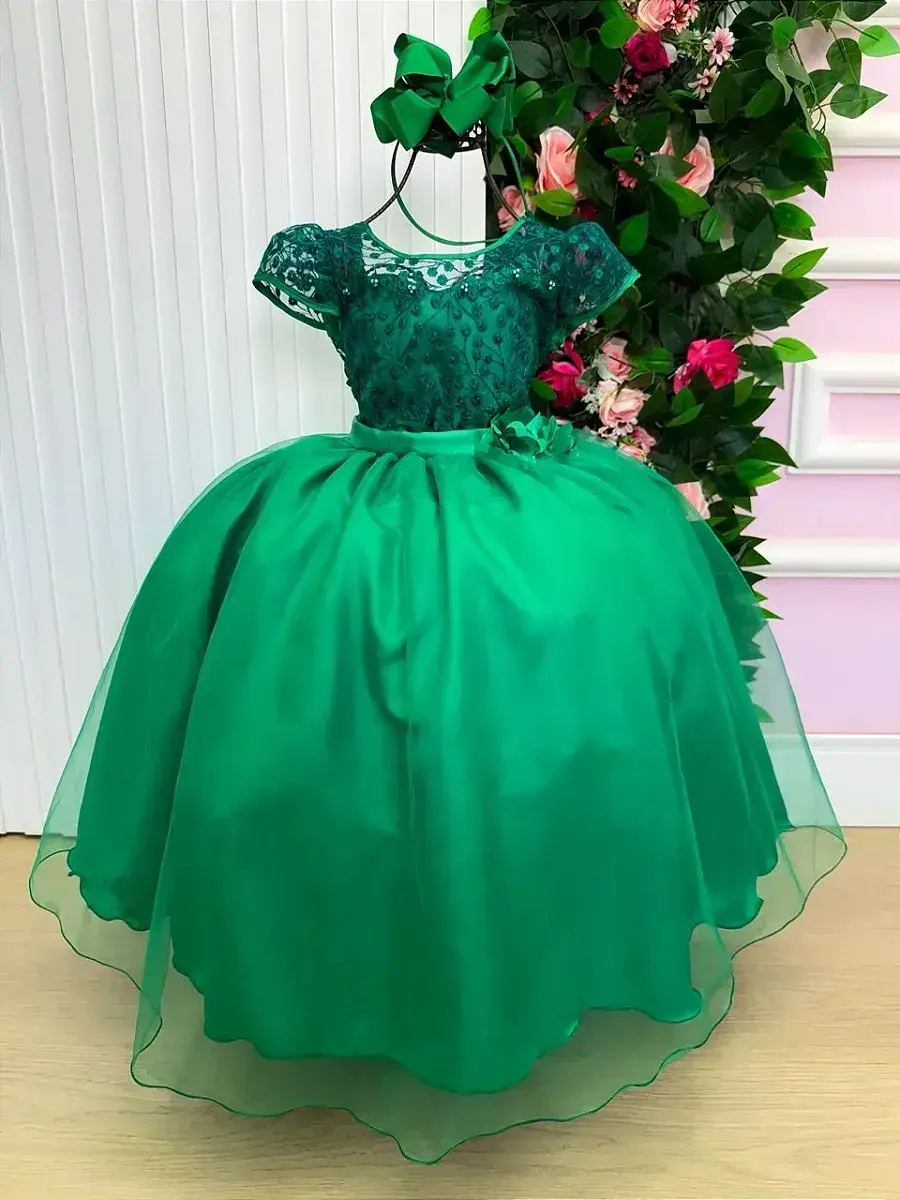 Vestido longo carol verde bandeira, foto 2