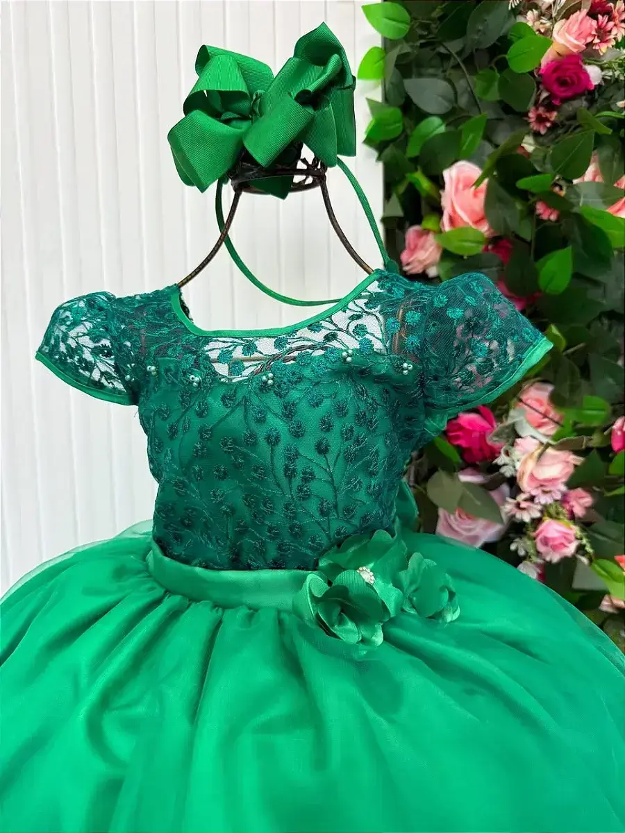 Vestido longo carol verde bandeira, foto 4