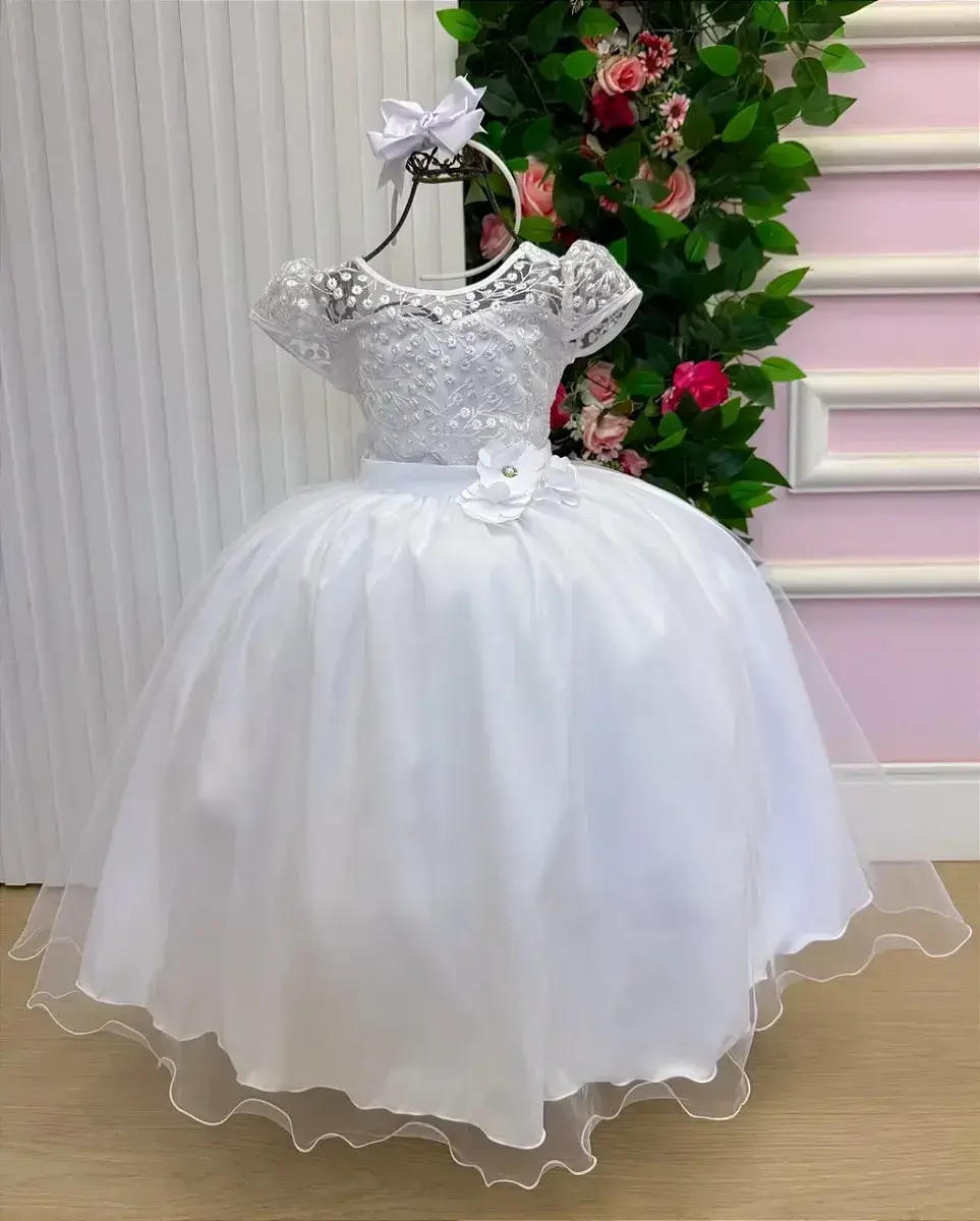 Vestido longo carol branco, foto 3