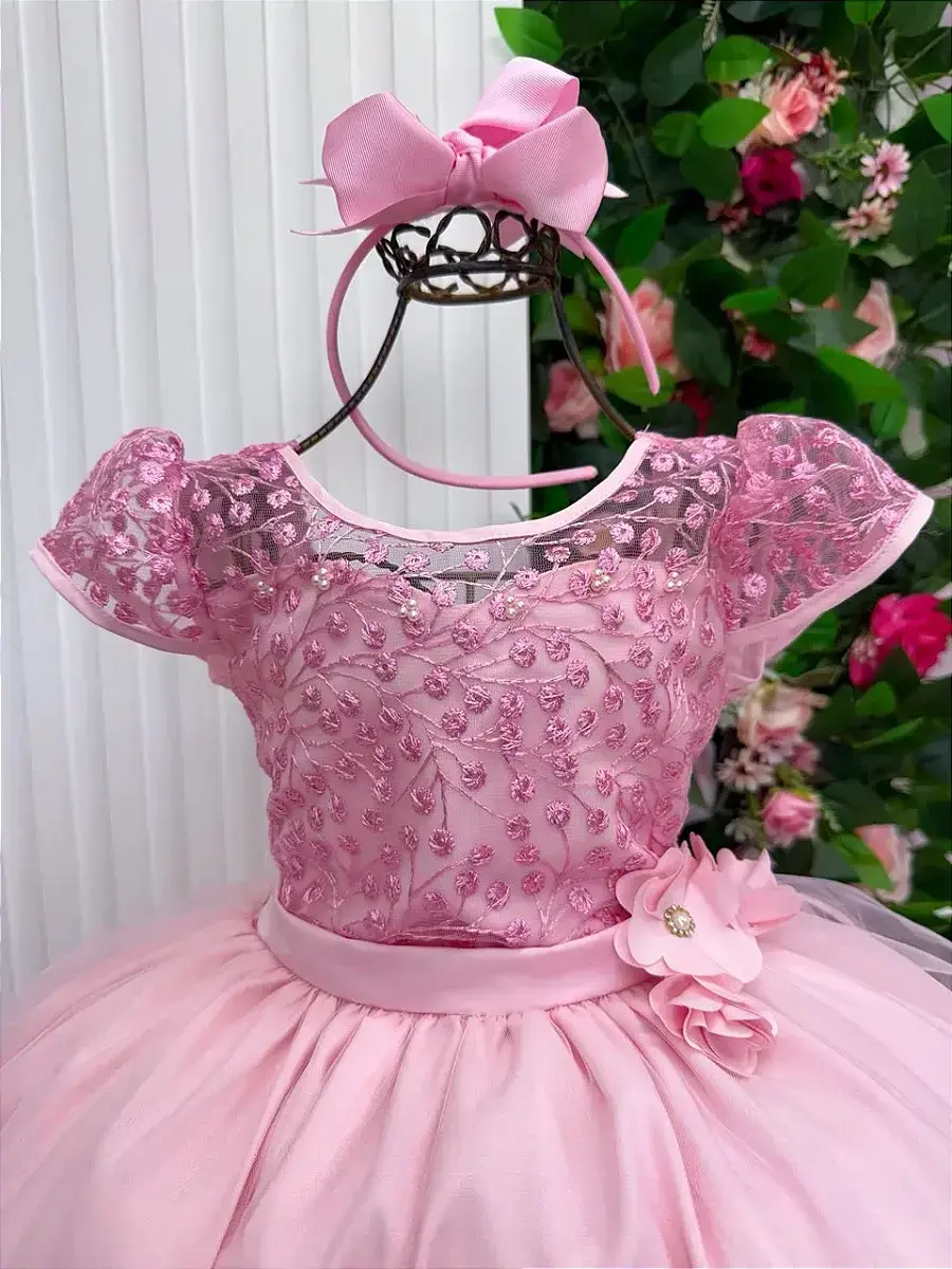 Vestido longo carol rosa, foto 4