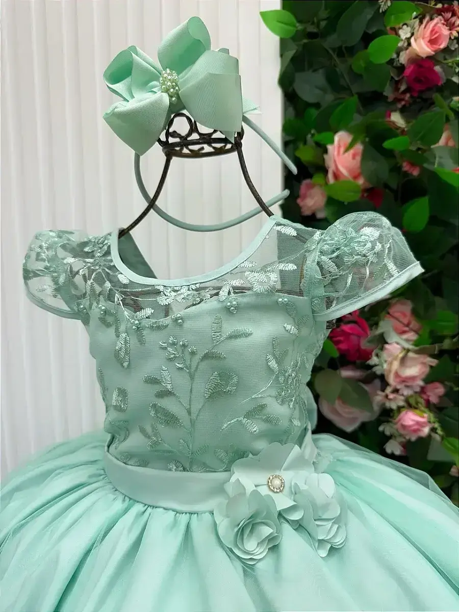 Vestido longo carol verde menta, foto 5