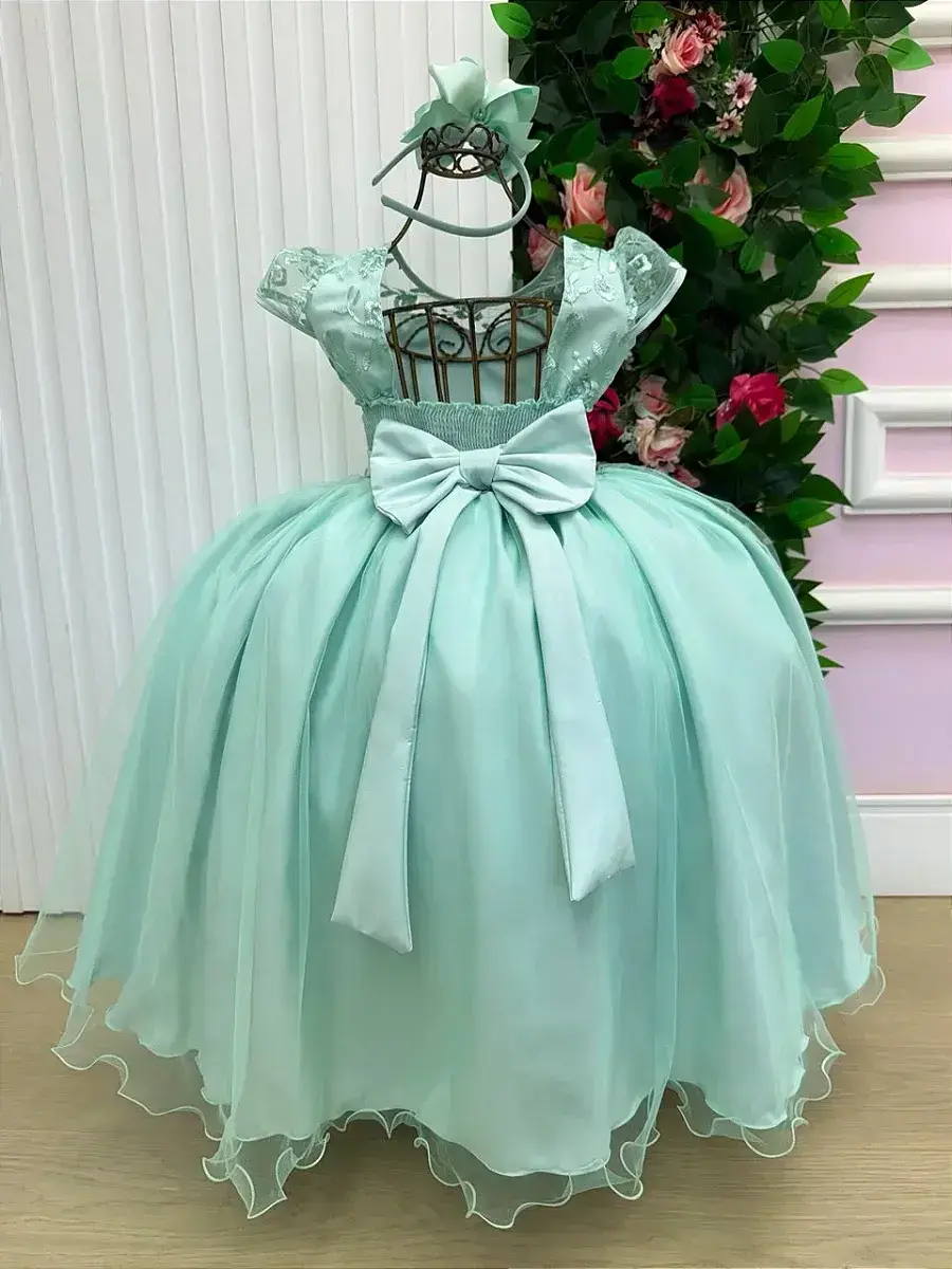 Vestido longo carol verde menta, foto 7