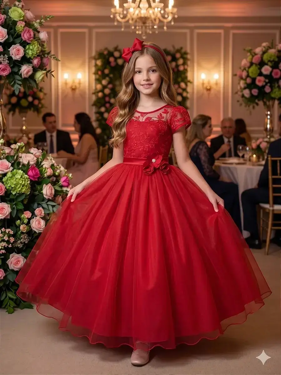 Vestido longo carol vermelho, foto 2