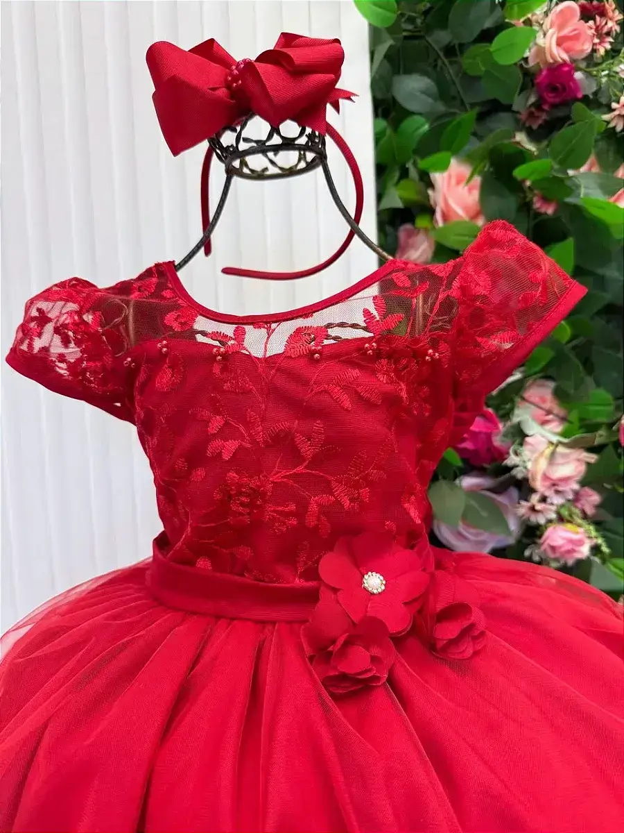 Vestido longo carol vermelho, foto 5