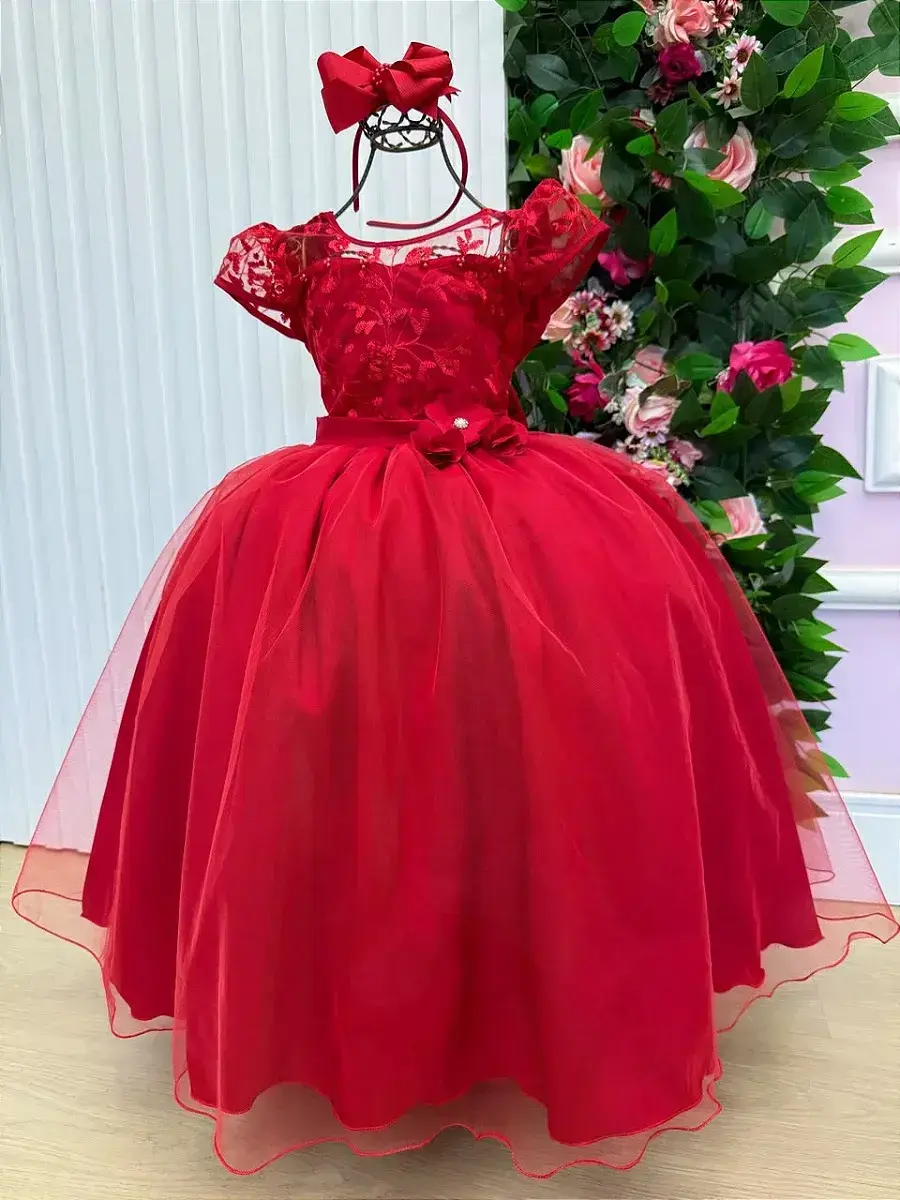 Vestido longo carol vermelho, foto 6