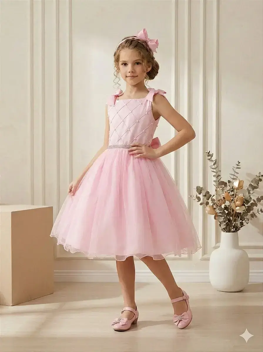 Vestido mariely rosa