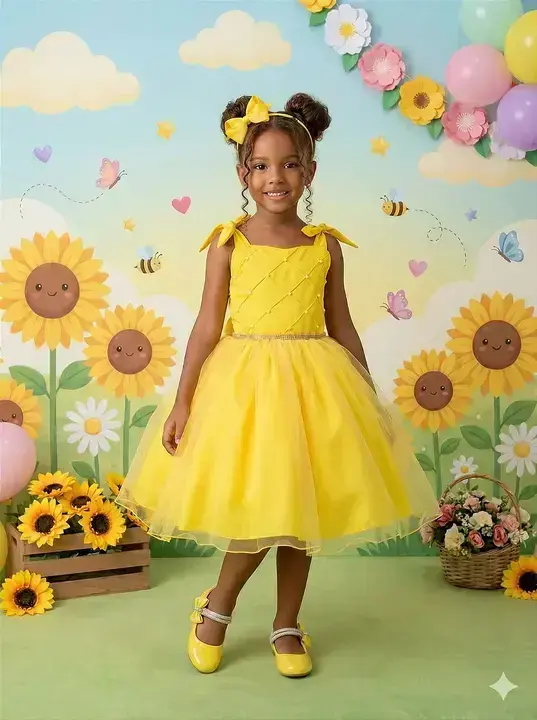 Vestido mariely amarelo