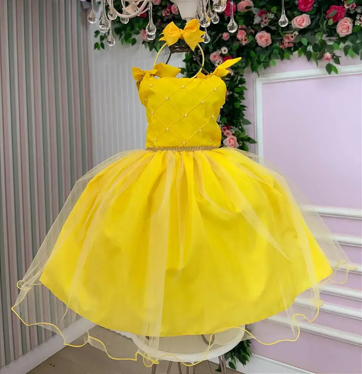 Vestido mariely amarelo, foto 3