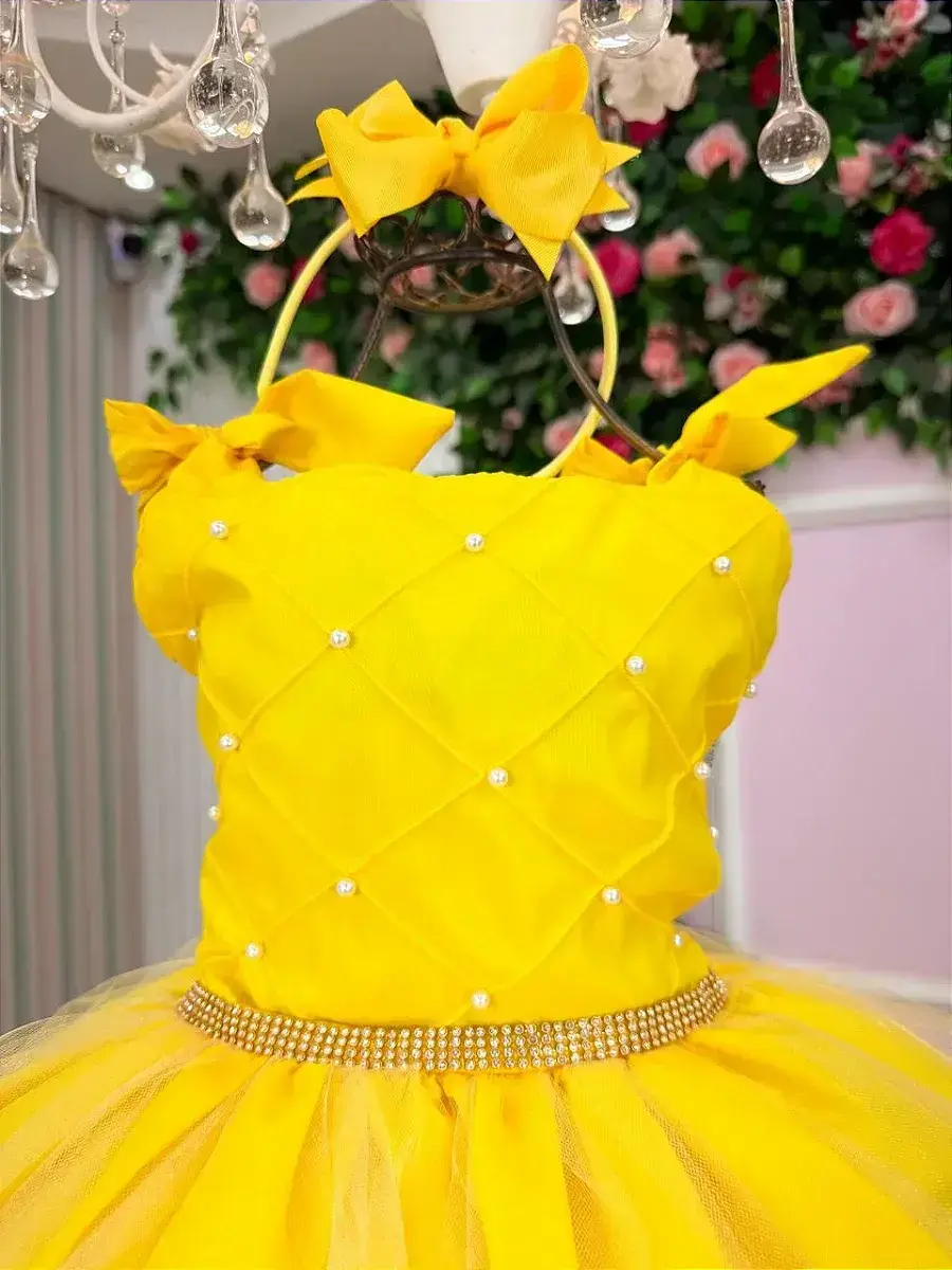 Vestido mariely amarelo, foto 5