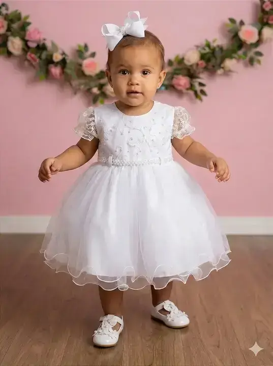 Vestido bebe ana sofia branco
