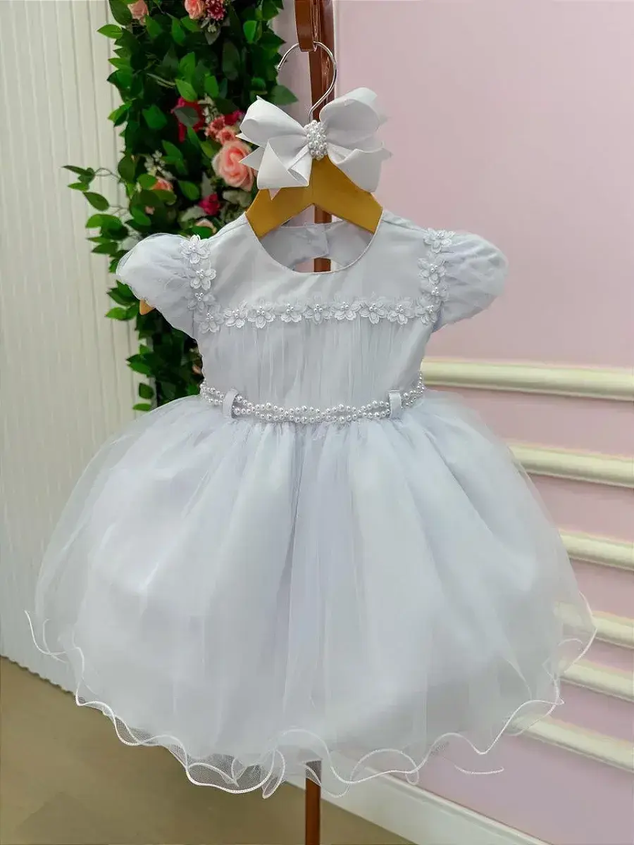 Vestido bebe ana livia branco, foto 2