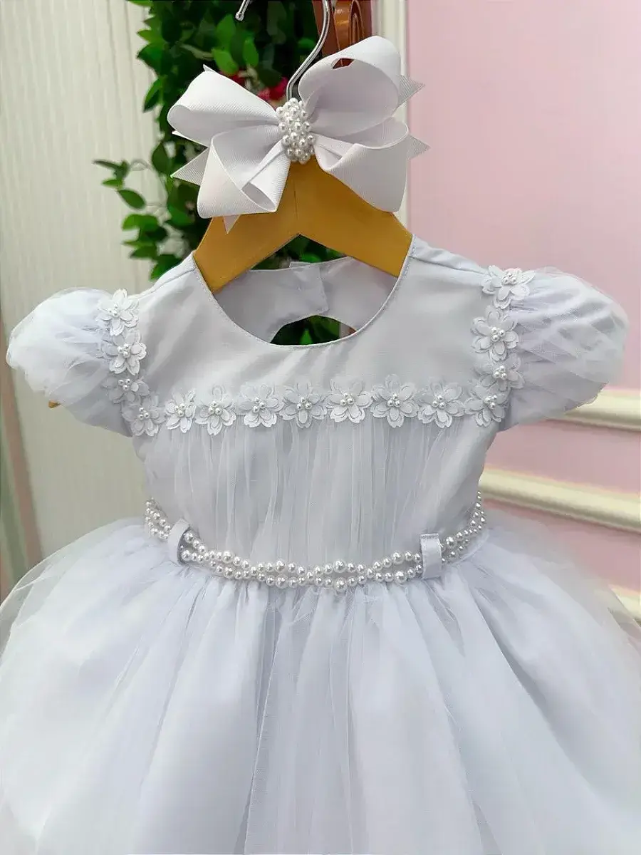 Vestido bebe ana livia branco, foto 4