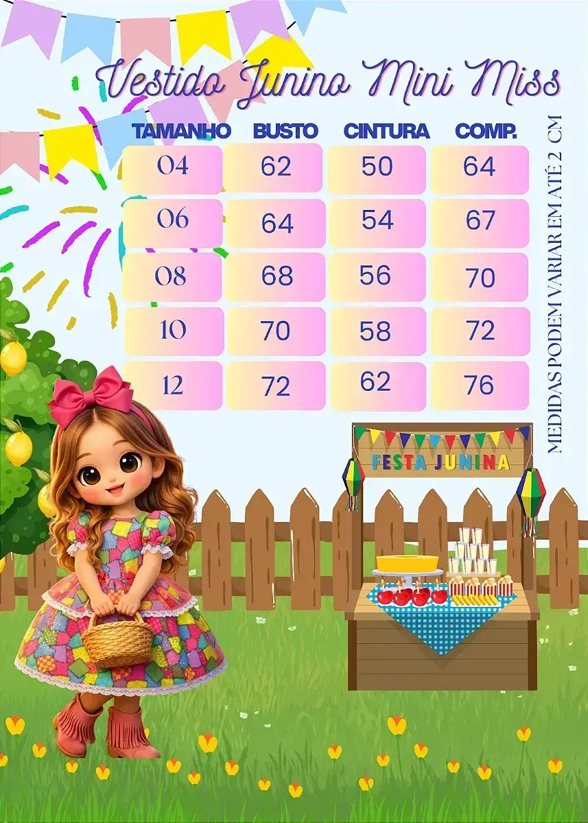 Guia de tamanhos