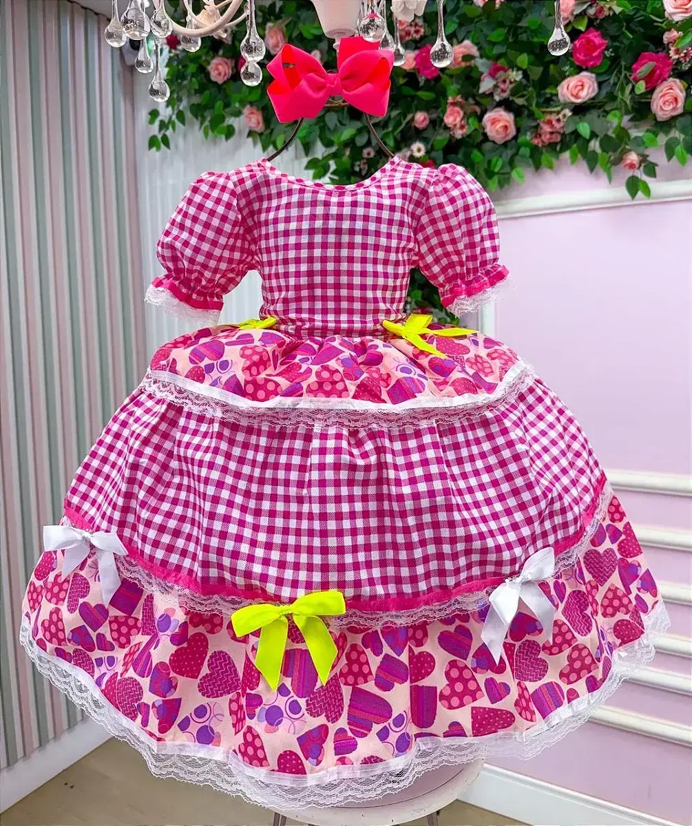 Vestido junino festa viviane pink, foto 4