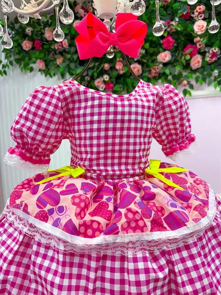 Vestido junino festa viviane pink, foto 7