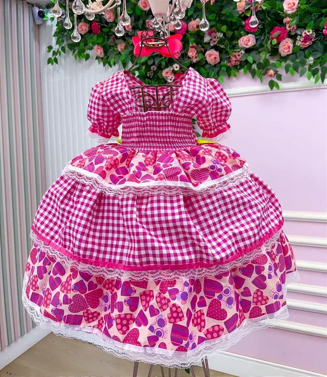 Vestido junino festa viviane pink, foto 8