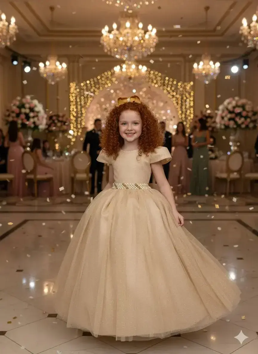 Vestido longo heloisa dourado