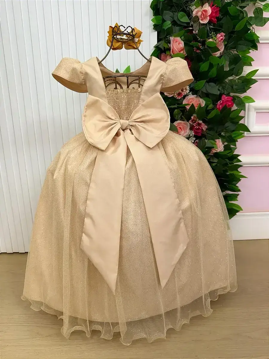 Vestido longo heloisa dourado, foto 7