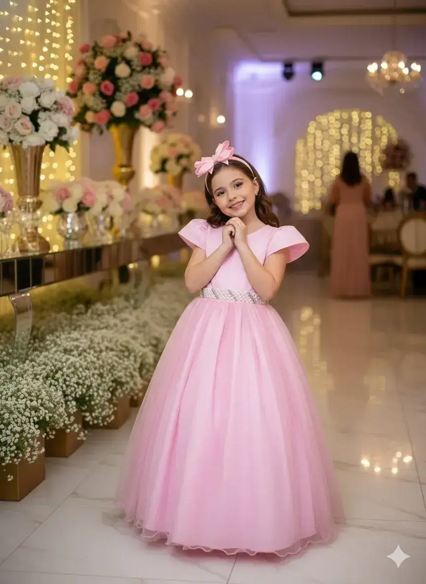Vestido longo heloisa rosa, foto 3