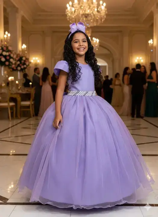 Vestido longo heloisa lilas