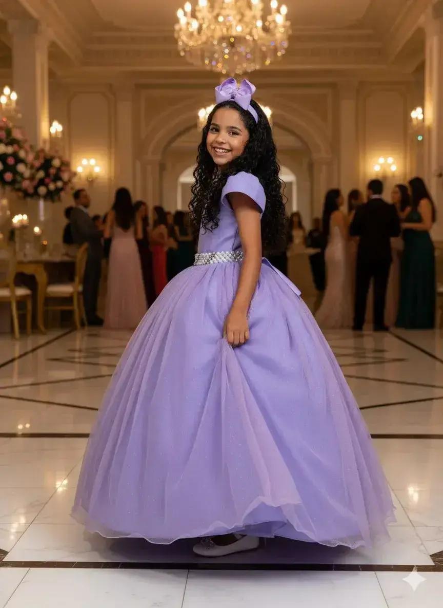 Vestido longo heloisa lilas, foto 2
