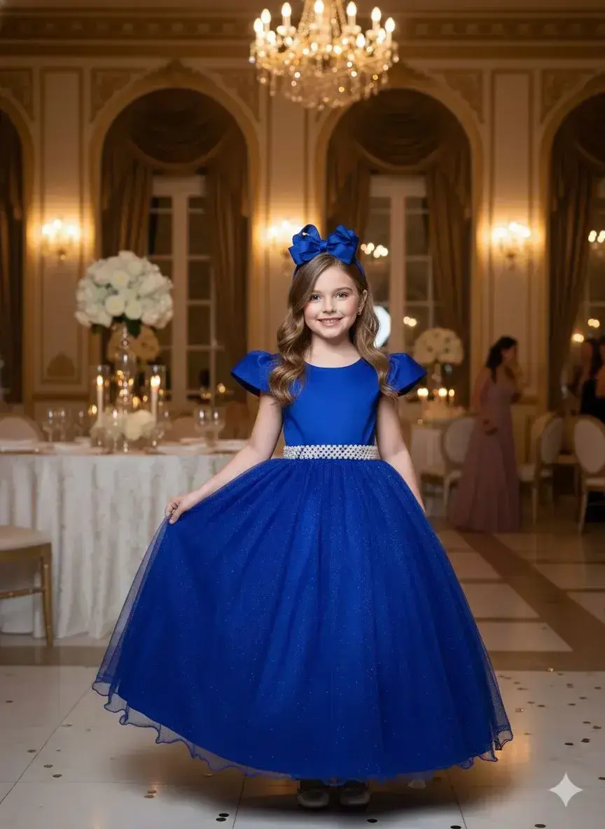 Vestido longo heloisa azul royal, foto 2