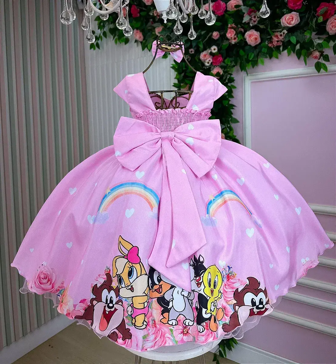 Vestido looney tunes baby rosa, foto 7