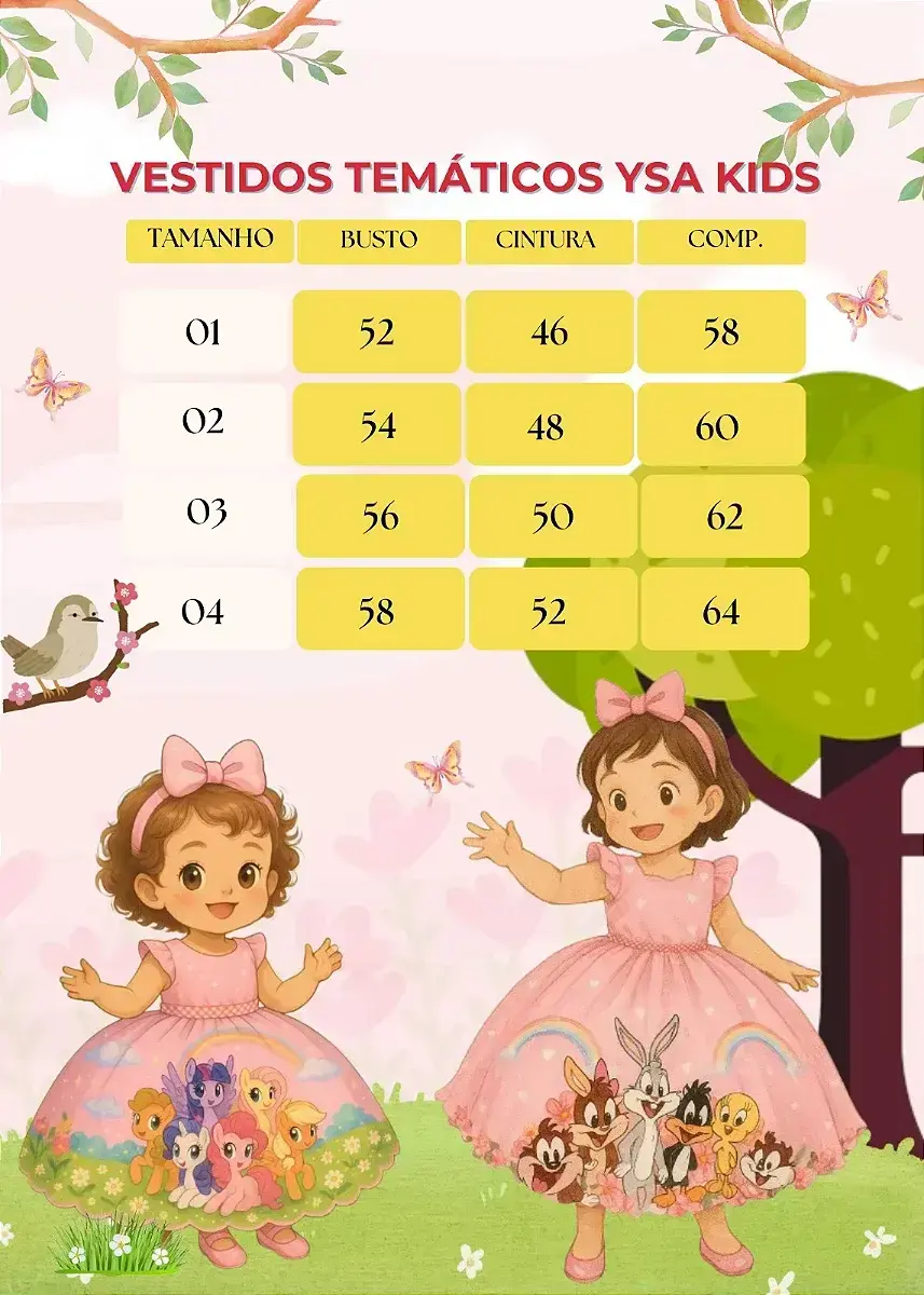 Guia de tamanhos