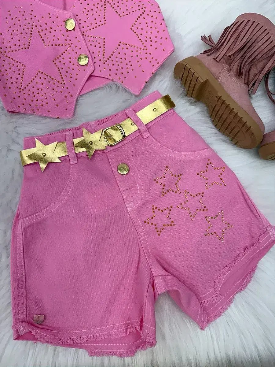 Conjunto Boiadeira estrelada rosa, foto 8
