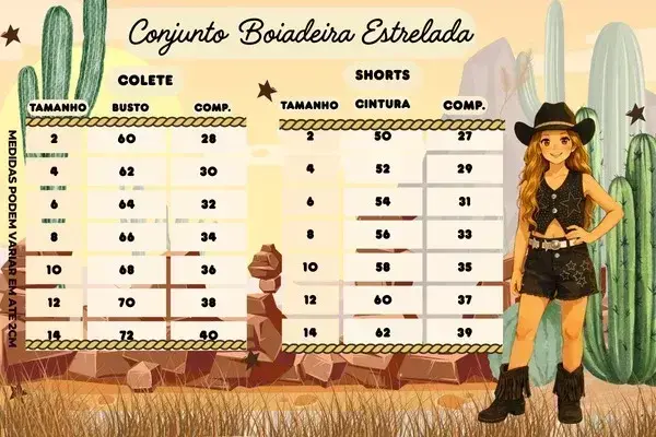 Guia de tamanhos