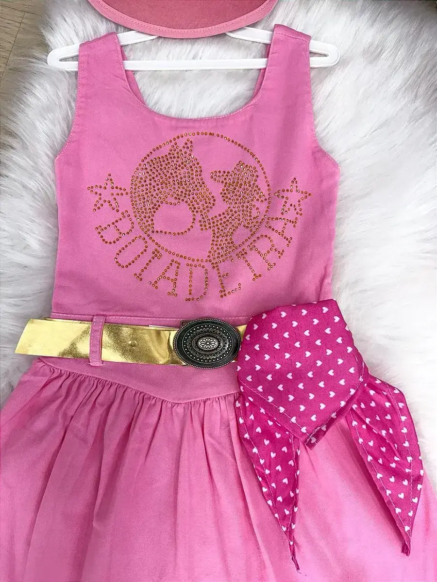 Vestido Boiadeira do sertão rosa, foto 5